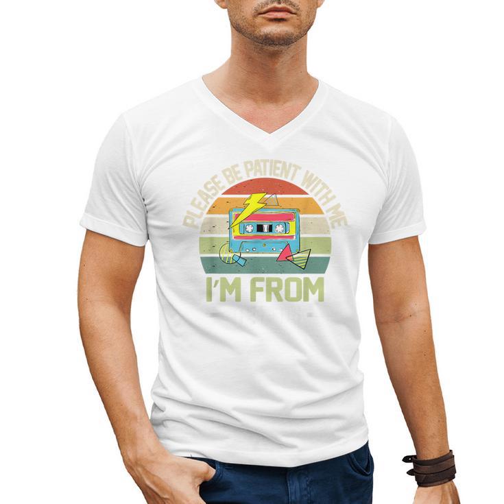Please Be Patient With Me I'm From The 1900s Vintage Cassett Men's V-Neck T-Shirt