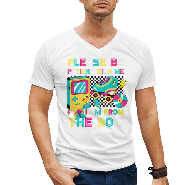 Please Be Patient With Me I'm From The 1900s Vintage 1900s Premium Men's V-Neck T-Shirt