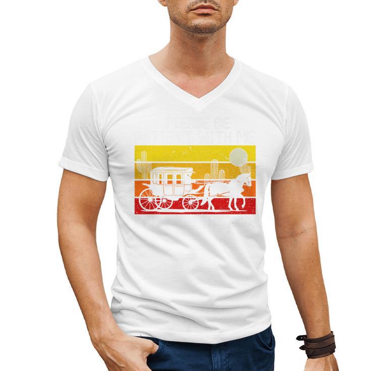 Please Be Patient With Me I'm From The 1900s Vintage Sun Set Premium Men's V-Neck T-Shirt