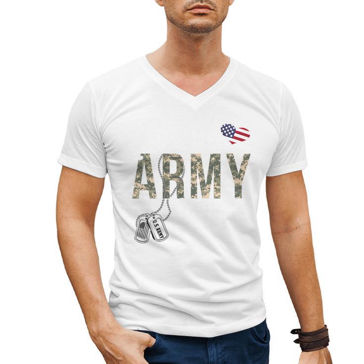 Proud Army Mom Army Graduation Mom US Army Mom Men's V-Neck T-Shirt