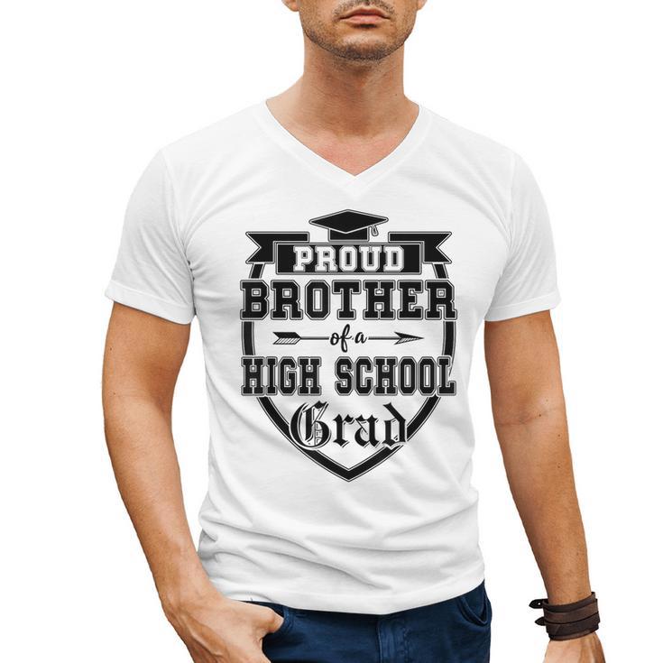 Proud Brother Of a High School Grad Senior Graduation Shirt Men's V-Neck T-Shirt