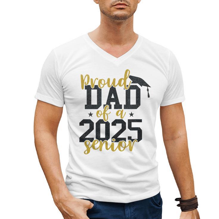 Proud Dad Of a 2025 Senior Graduation Men's V-Neck T-Shirt