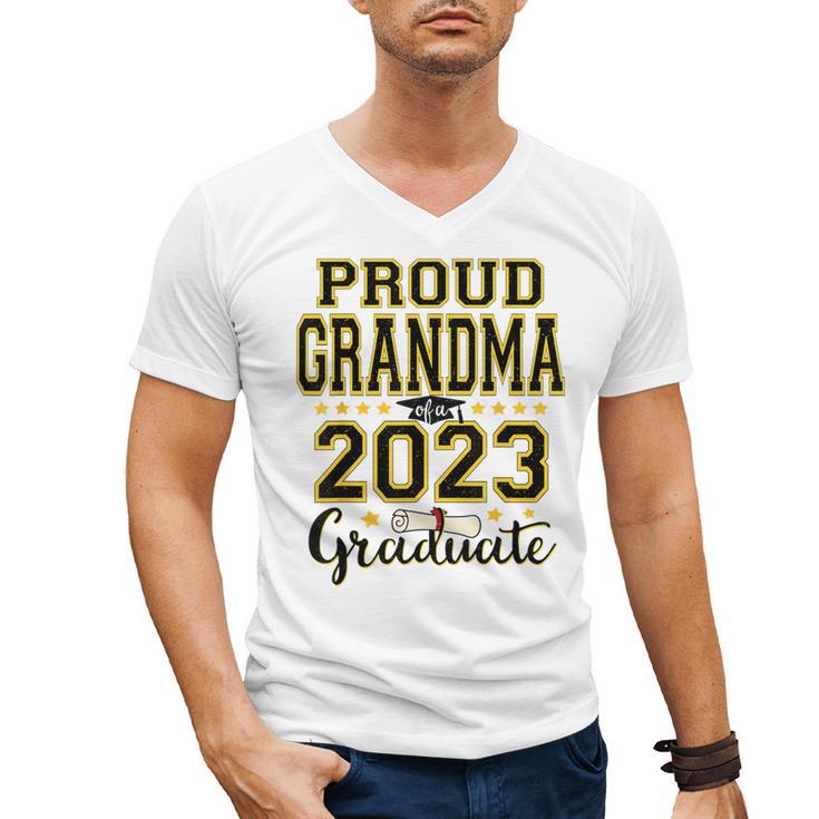 Proud Grandma Of A 2023 Graduate Graduation Men's V-Neck T-Shirt