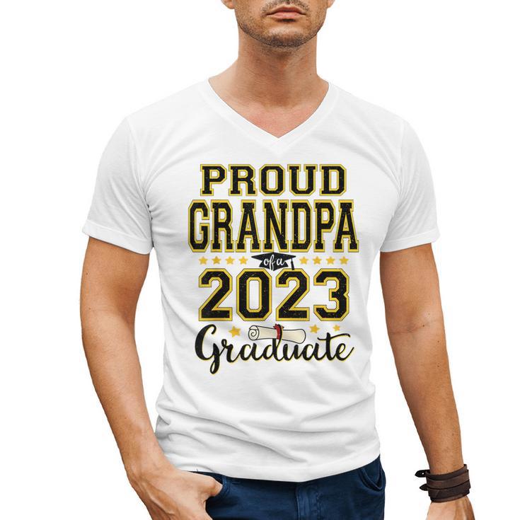 Proud Grandpa Of A 2023 Graduate Graduation Men's V-Neck T-Shirt
