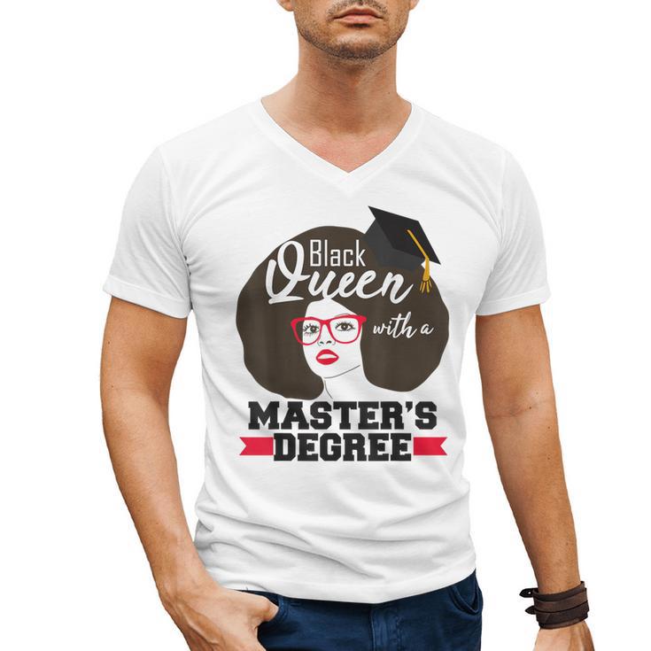 Queen Masters Degree Graduation Social Work MSW MPH Men's V-Neck T-Shirt