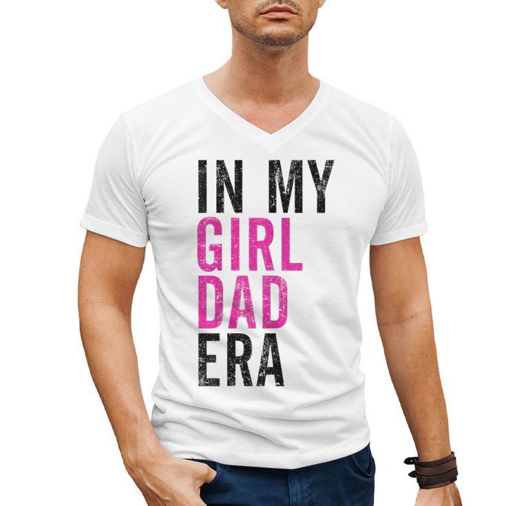 Retro In My Dad Girl Era Father's Day Christmas Men's V-Neck T-Shirt