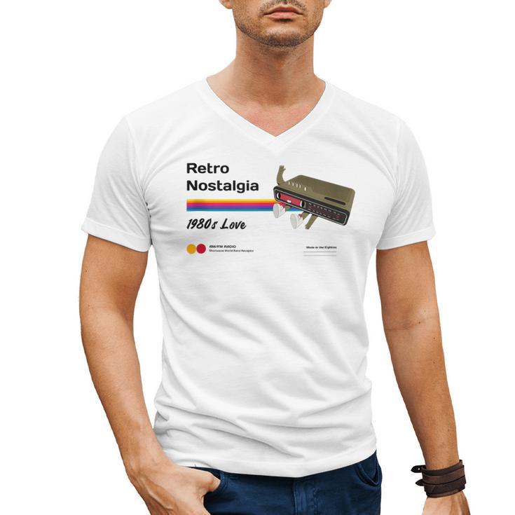 Retro Nostalgia 1980s Love Graphic Men's V-Neck T-Shirt