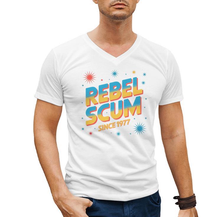 Retro Sci Fi Star Rebel 1977 Space Vintage Nerd Nostalgia Premium Men's V-Neck T-Shirt