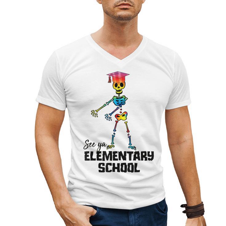 See Ya Elementary School Shirt Tie Dye Graduation Tee Men's V-Neck T-Shirt