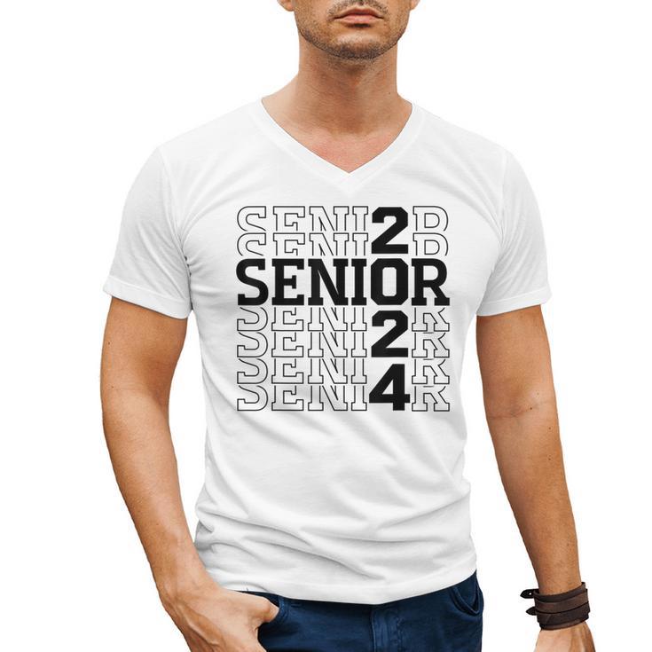 Senior 2024 Class Of 2024 Graduation 2024 Women Boy Girl Men's V-Neck T-Shirt