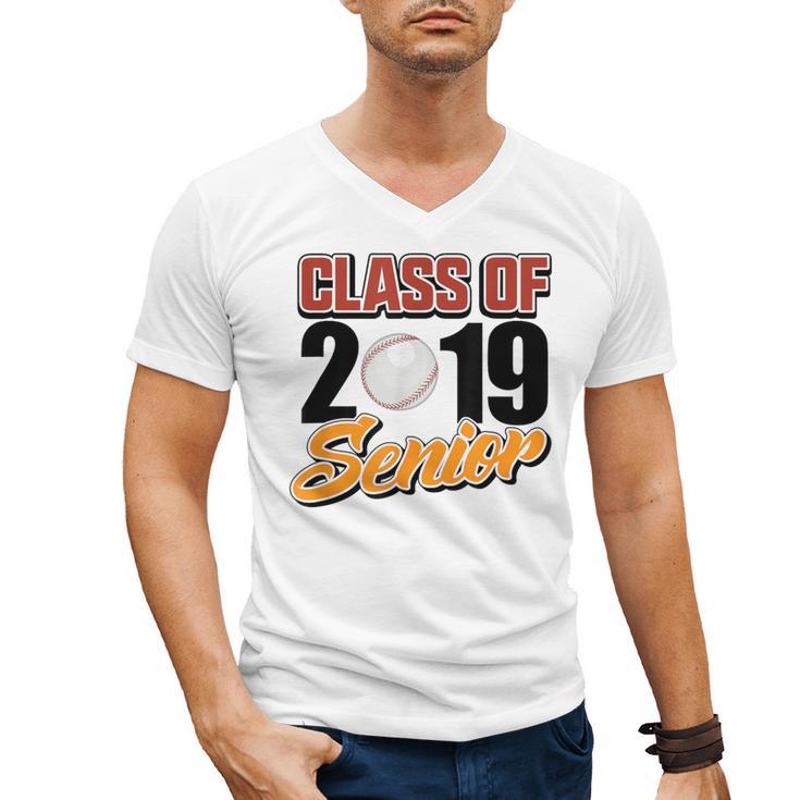 Senior Class Of 2019 Tshirt Graduation School Baseball Men's V-Neck T-Shirt