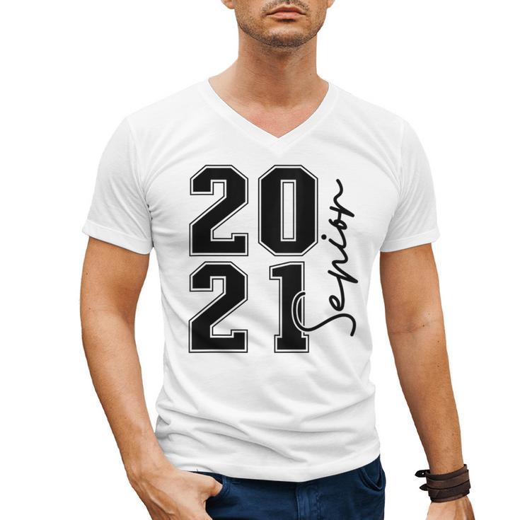 Senior Class Of 2021 Graduation High School College Men's V-Neck T-Shirt