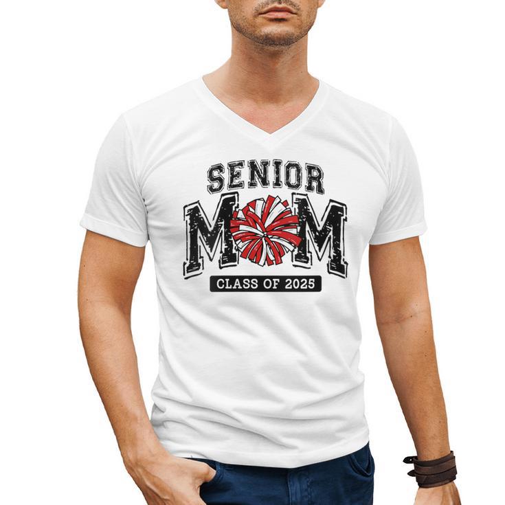 Senior Mom 2025 Cheer Mama Class Of 2025 Graduation Men's V-Neck T-Shirt