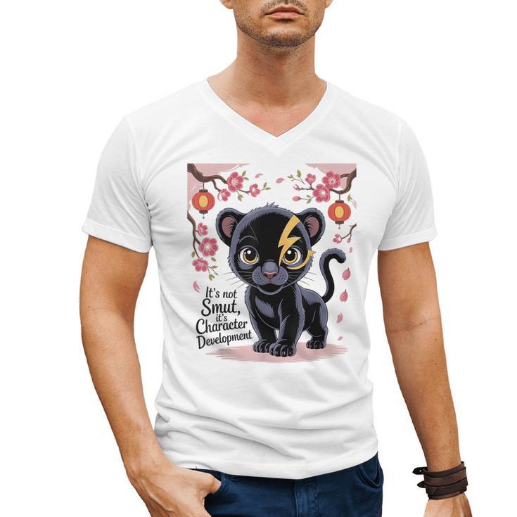 Spicy Romance Character Development Book Reader Design Men's V-Neck T-Shirt