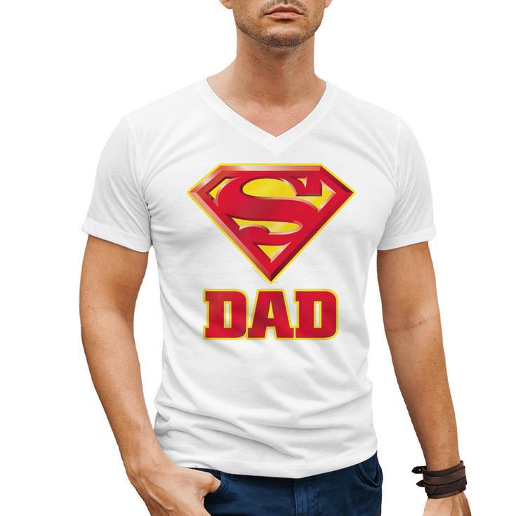Superman Super Dad Men's V-Neck T-Shirt
