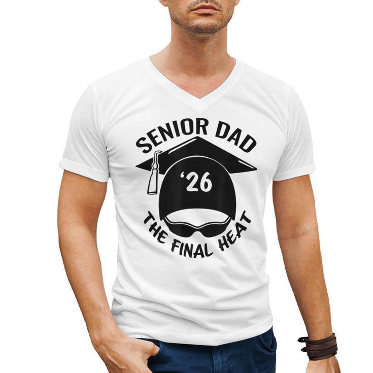 Swim Senior Dad 2026 The Final Heat Men's V-Neck T-Shirt