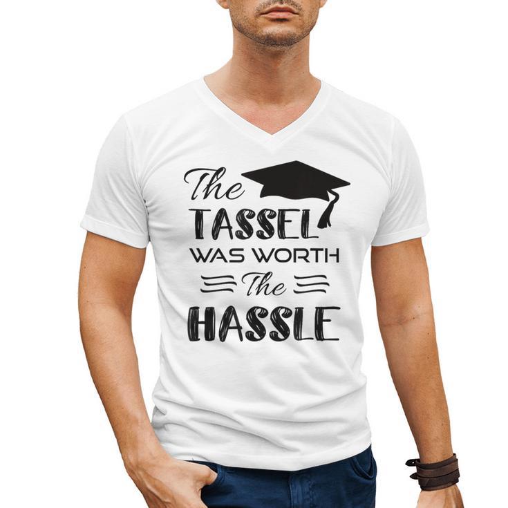 The Tassel Was Worth The Hassle Shirt Graduation TShirt Men's V-Neck T-Shirt