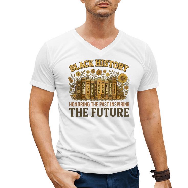 History Honoring Past Inspiring The Future Book Men's V-Neck T-Shirt
