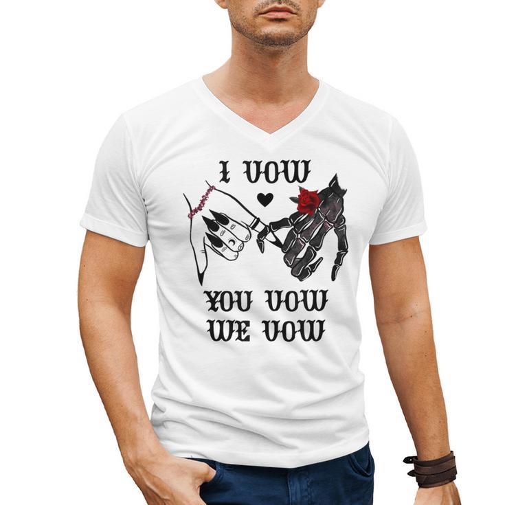 I Vow You Vow We Vow Merch Dark Romance Smutty Book Smutt Men's V-Neck T-Shirt