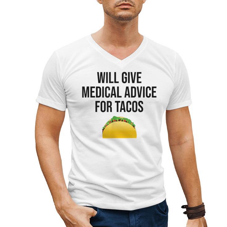 Will Give Medical Advice For Tacos Shirt Graduation MD Men's V-Neck T-Shirt