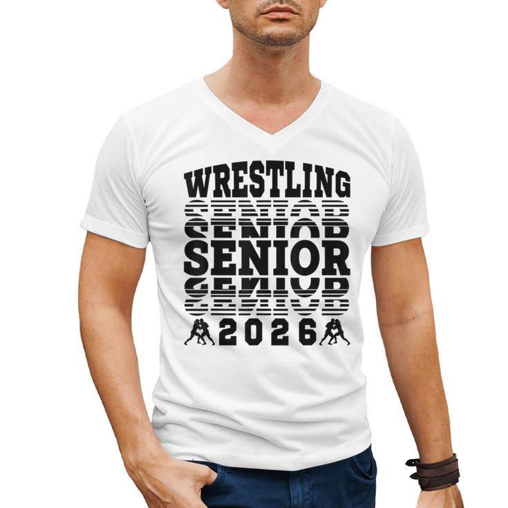 Wrestling Senior 2026 Graduation Men's V-Neck T-Shirt
