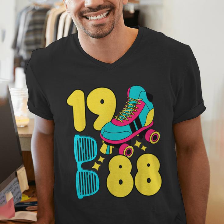 1988 Retro Raised In The 80s Old School Nostalgia Vibes Men's V-Neck T-Shirt 1988 Retro Raised In The 80s Old School Nostalgia Vibes Men's V-Neck T-Shirt
