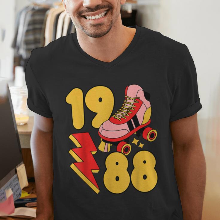 1988 Retro Roller Skate Vintage 80s Nostalgia Collector Men's V-Neck T-Shirt