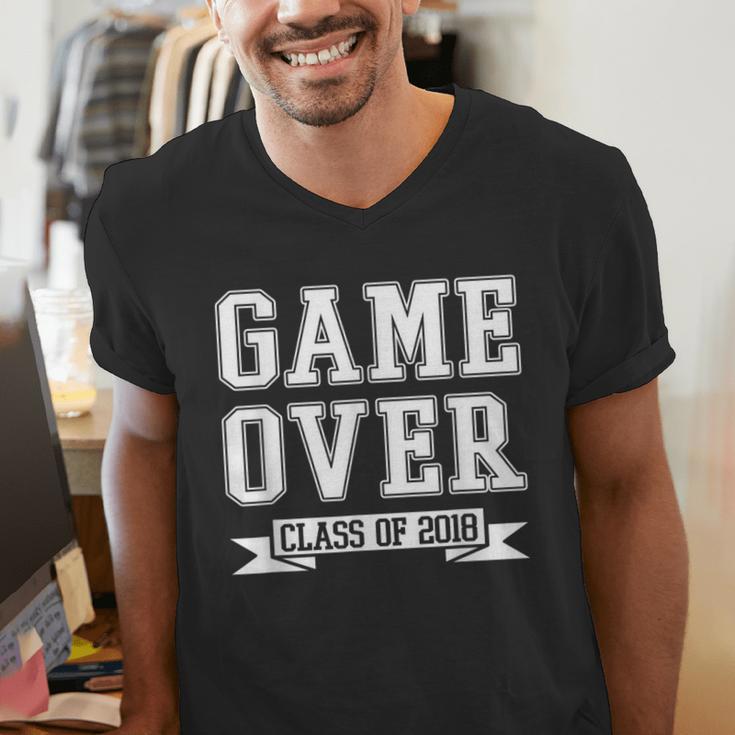 2018 Game Over College High School Graduation Senior Shirt Men's V-Neck T-Shirt