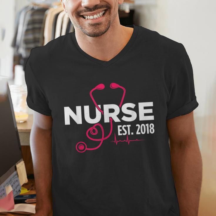 2018 Nursing School Graduation New Nurse Shirt Men's V-Neck T-Shirt