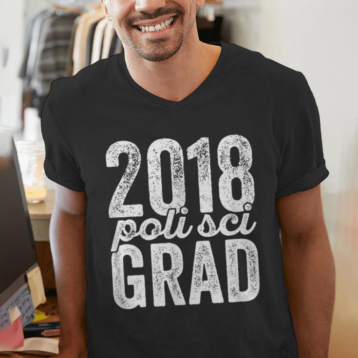 2018 Political Science Graduation Graduate Degree Men's V-Neck T-Shirt