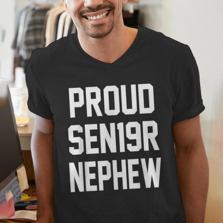 2019 Senior Nephew SEN19R Class Graduation PartyShirt Men's V-Neck T-Shirt