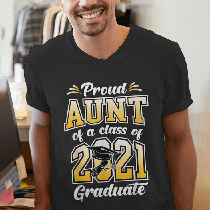 2021 Graduation Shirts For Family 2021 Graduation For Aunt Men's V-Neck T-Shirt