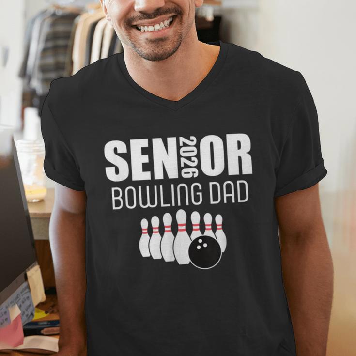 2026 Senior Bowling Dad Bowling Team Parent Helper Men's V-Neck T-Shirt 2026 Senior Bowling Dad Bowling Team Parent Helper Men's V-Neck T-Shirt