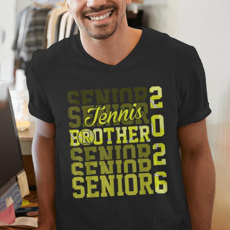 2026 Tennis Senior Brother Graduation Matching Family Men's V-Neck T-Shirt