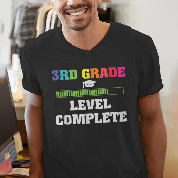 3rd Grade Level Complete Third Grade Graduation Men's V-Neck T-Shirt