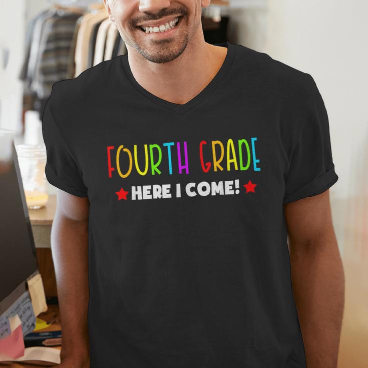 4th Grade Here I Come Kids 3rd Grade Graduation Men's V-Neck T-Shirt