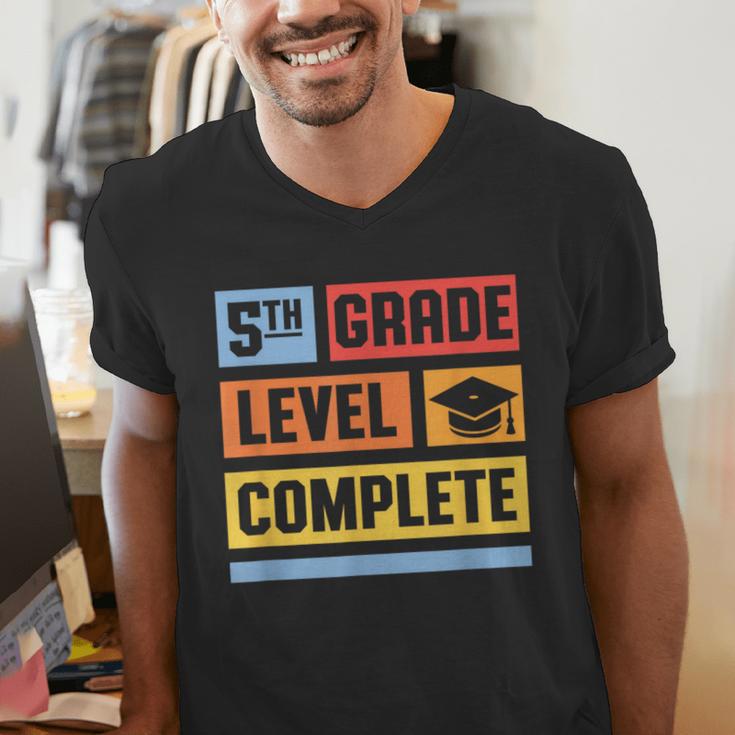 5th Grade Level Complete Shirt Graduation Last Day Of School Men's V-Neck T-Shirt