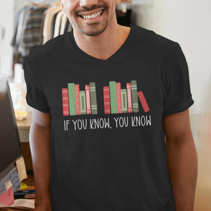 6 7 If You Know You Know Book Lover Six Seven Meme Men's V-Neck T-Shirt