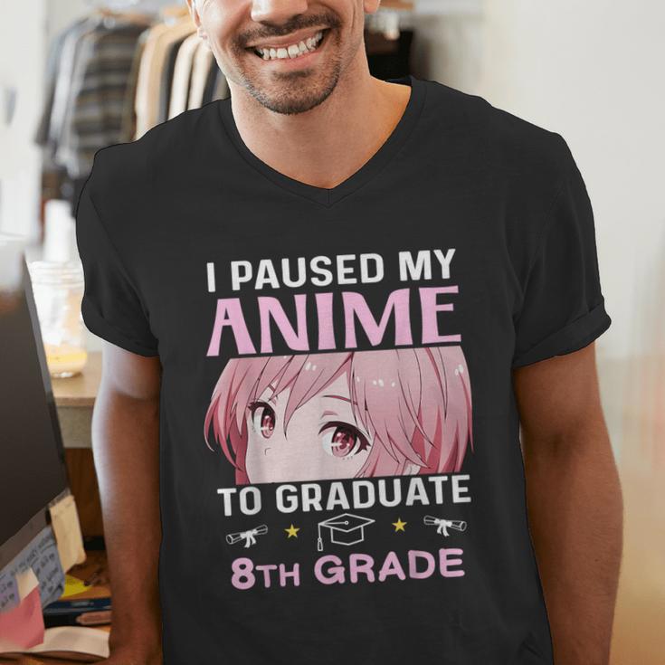 8th Grade Graduation Anime 2024 Graduate Middle School Girls Men's V-Neck T-Shirt