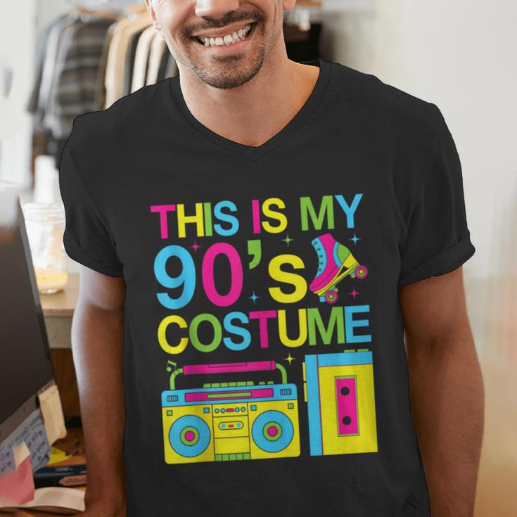 This Is My 90's Costume Retro 1990s Style Cassette Nostalgia Men's V-Neck T-Shirt