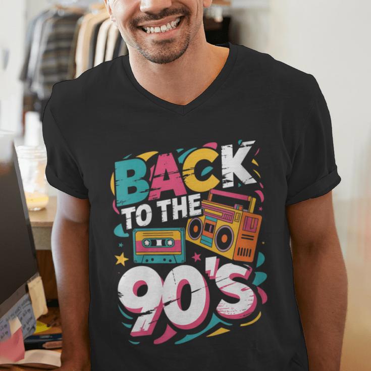 90's Nineties Nostalgia Costume Party Back To The 90s Men's V-Neck T-Shirt