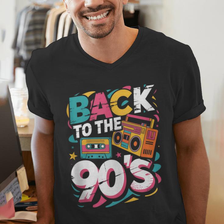90's Nineties Nostalgia Costume Party Back To The 90s Men's V-Neck T-Shirt