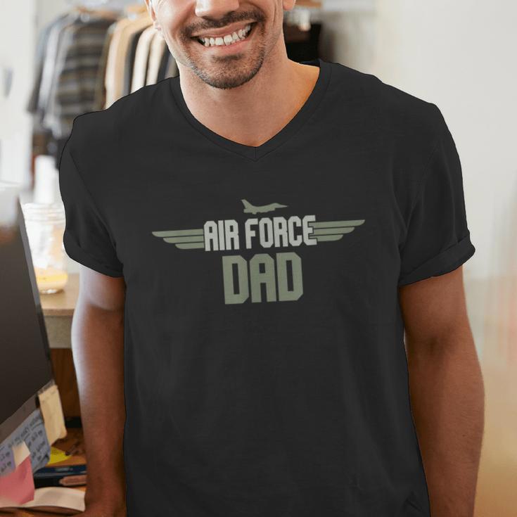 Air Force Dad United States US Air Force Father's Day 2023 Men's V-Neck T-Shirt