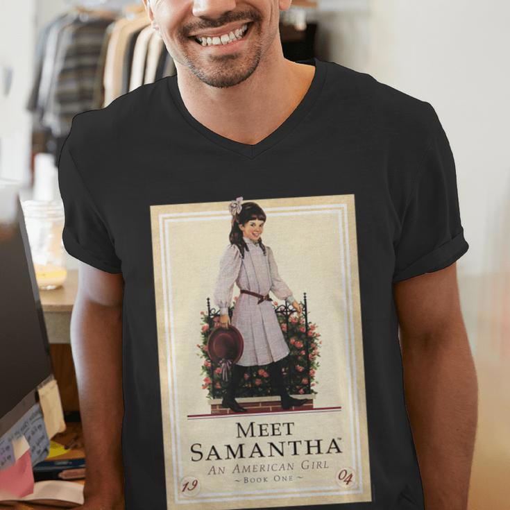 American Girl Meet Samantha Book Cover Men's V-Neck T-Shirt