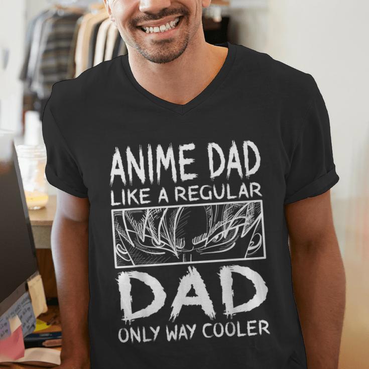 Anime Dad Like A Regular Dad Only Way Cooler Anime Men's V-Neck T-Shirt