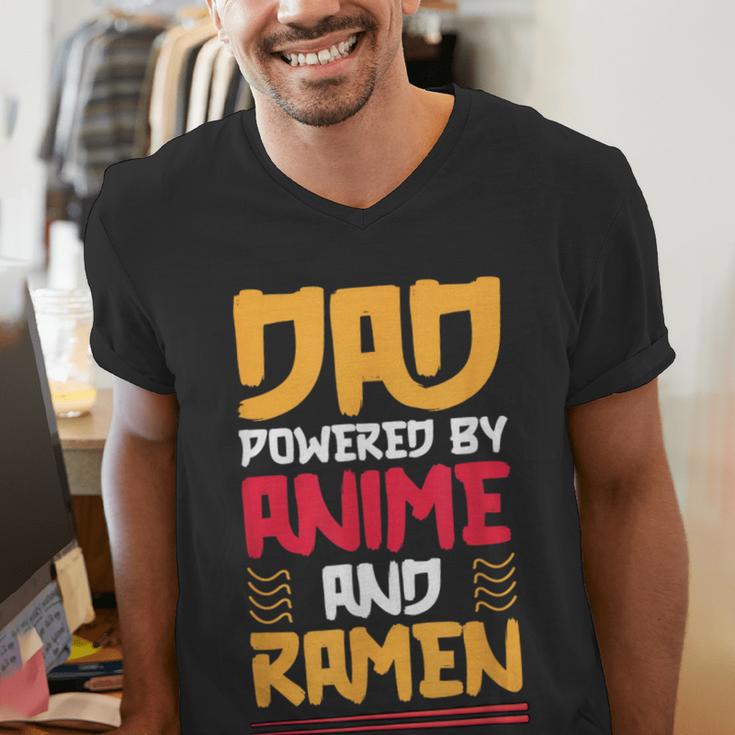 Anime Fathers Day Japanese Manga Otaku Kawaii Anime Dad Men's V-Neck T-Shirt