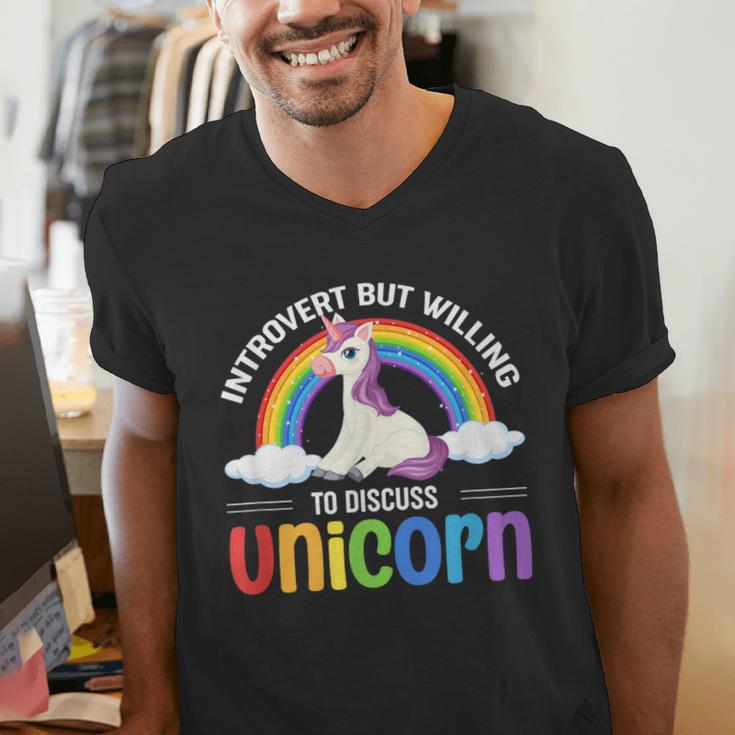 Anti Social Introvert Unicorn Lover Unicorns Men's V-Neck T-Shirt Anti Social Introvert Unicorn Lover Unicorns Men's V-Neck T-Shirt