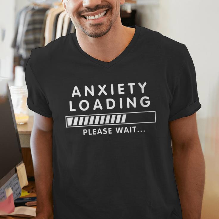 Anxiety Loading Please Wait Anti-Social Introvert Men's V-Neck T-Shirt Anxiety Loading Please Wait Anti-Social Introvert Men's V-Neck T-Shirt