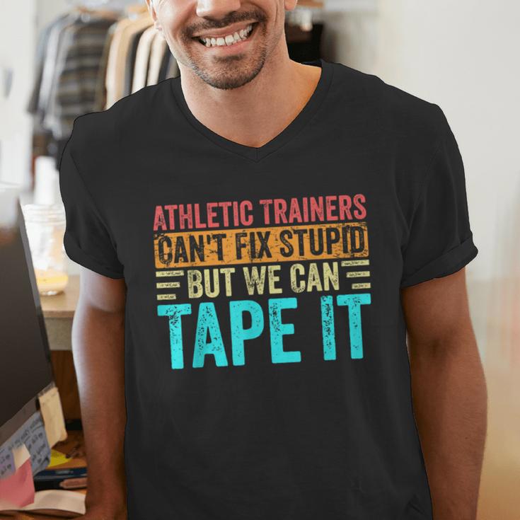 Athletic Trainers Fix Stupid Sports Graduation Vintage Men's V-Neck T-Shirt
