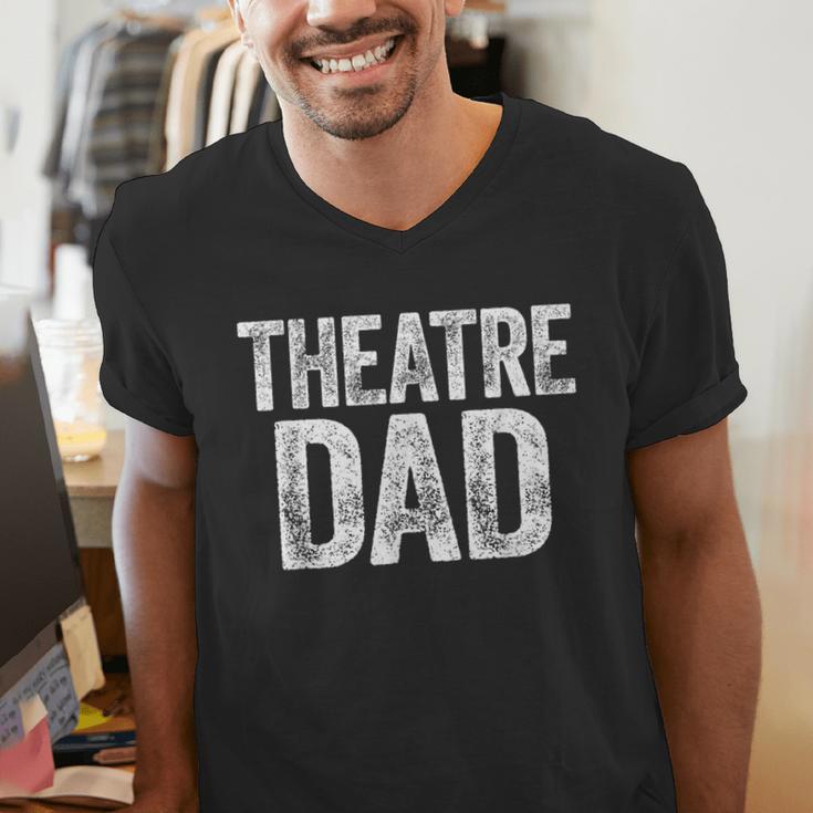 Theatre Dad Shirt Men Thespian Actor Fathers Day Men's V-Neck T-Shirt